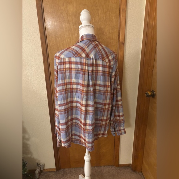 Maurices Multicolor Plaid Button-Down Shirt - Picture 5 of 8